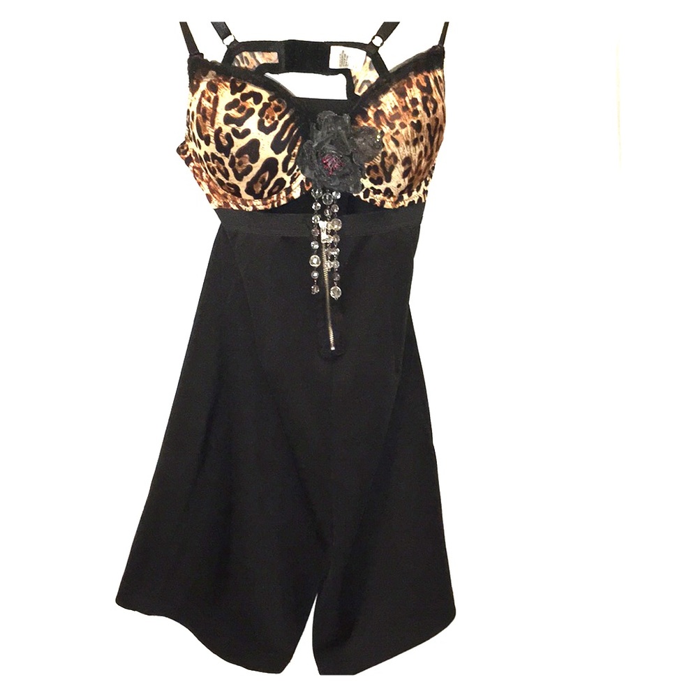 Lexa Vonn retro pinup style leopard pencil dress